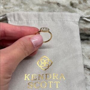 Kendra Scott Grayson Gold Ring with faux diamonds